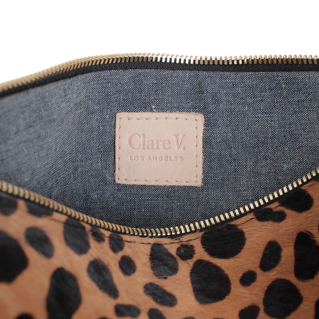 Clare V, Bags, Clare V Leopard Foldover Clutch