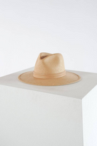 Hats Janessa Leone Simone Fedora in Sand Janessa Leone