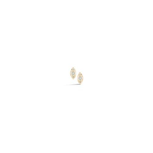 Earrings Dana Rebecca Sophia Ryan Mini Marquise Studs in Yellow Gold Dana Rebecca