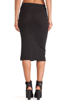 Skirts Enza Costa Cashmere Wrap Skirt in Charcoal Enza Costa