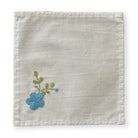 Market Hibiscus Linens Embroidered Cocktail Napkin Hibiscus Linens