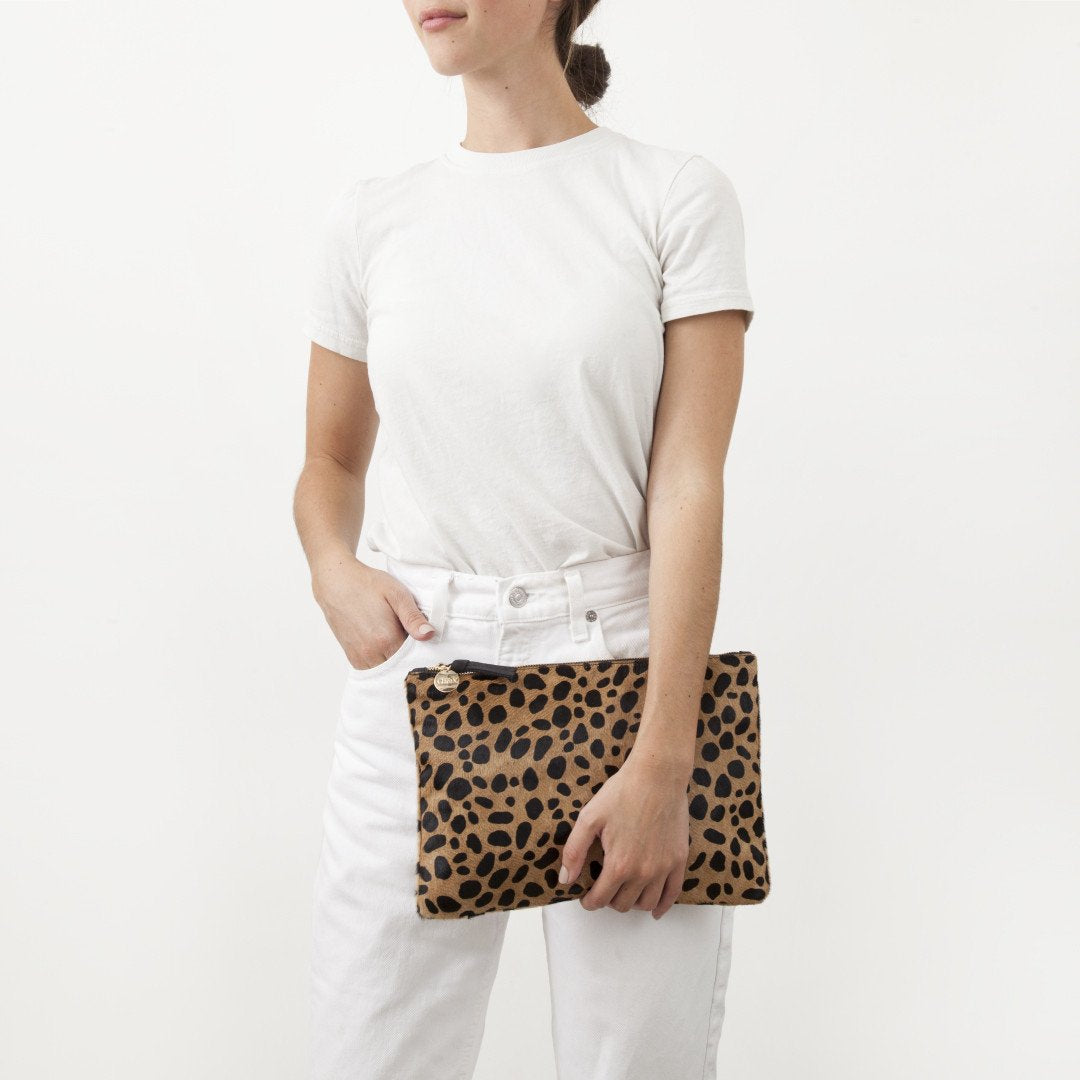 Clare V, Bags, Clare V Leopard Clutch With Strap