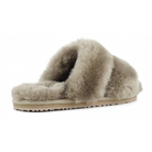 Shoes Mou 2 Stripe Slide Slipper in Grey Mou