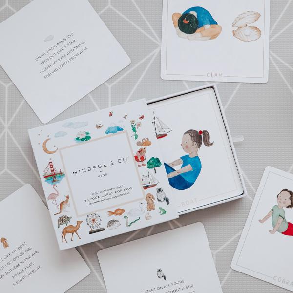 Toys Mindful & Co Yoga Flash Cards Mindful & Co