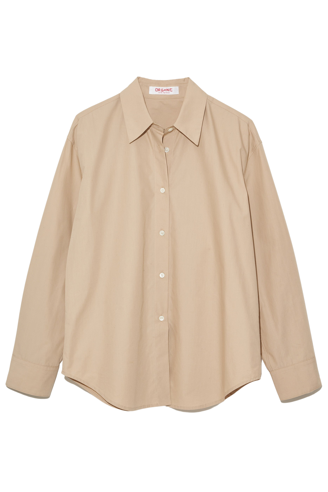 Tops Organic by John Patrick Cecilia Shirt in Khaki Organic by John Patrick