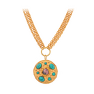 Necklaces Sylvia Toledano Midas Necklace with Turquoise and Rhodonite Sylvia Toledano