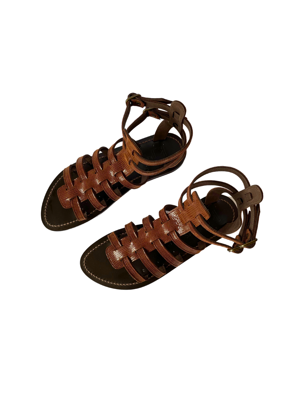 Shoes K. Jacques Taline Gladiator Sandal in Brown K. Jacques