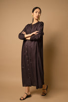 Dresses Grammar "Antecedent" Satin Dress in Black Grammar