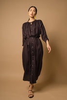 Dresses Grammar "Antecedent" Satin Dress in Black Grammar