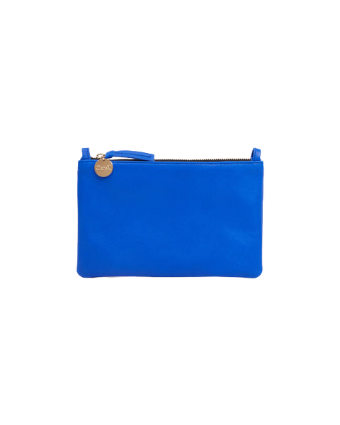 Clare V. Wallet Clutch W Tabs in Electric Blue