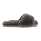 Shoes Mou Sheepskin Fur Slide in Charcoal Mou