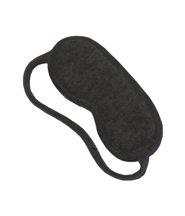 Eye Masks White & Warren Cashmere Eyemask in Charcoal White & Warren